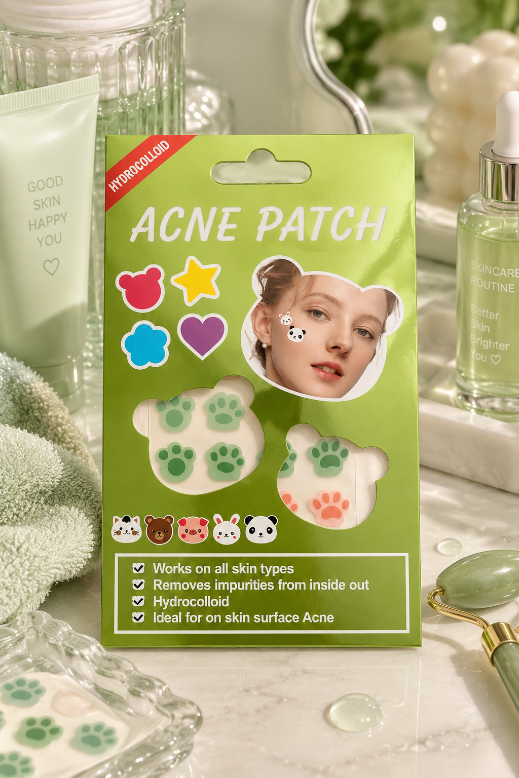 Patch acnés colorés