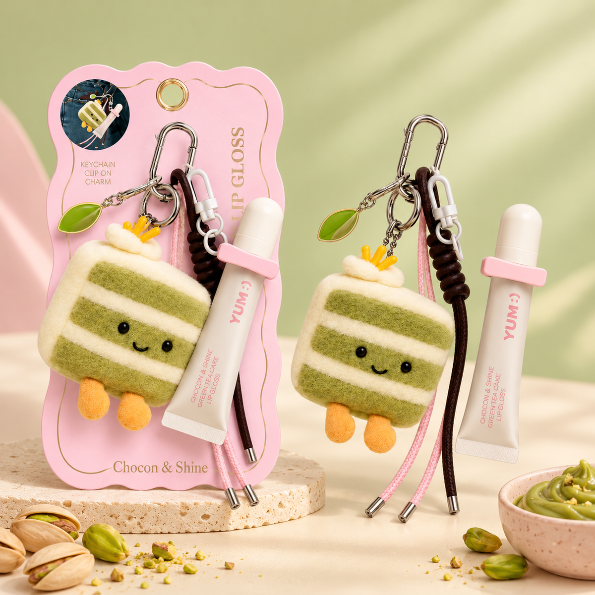 Coffret lip gloss - Crème de pistache