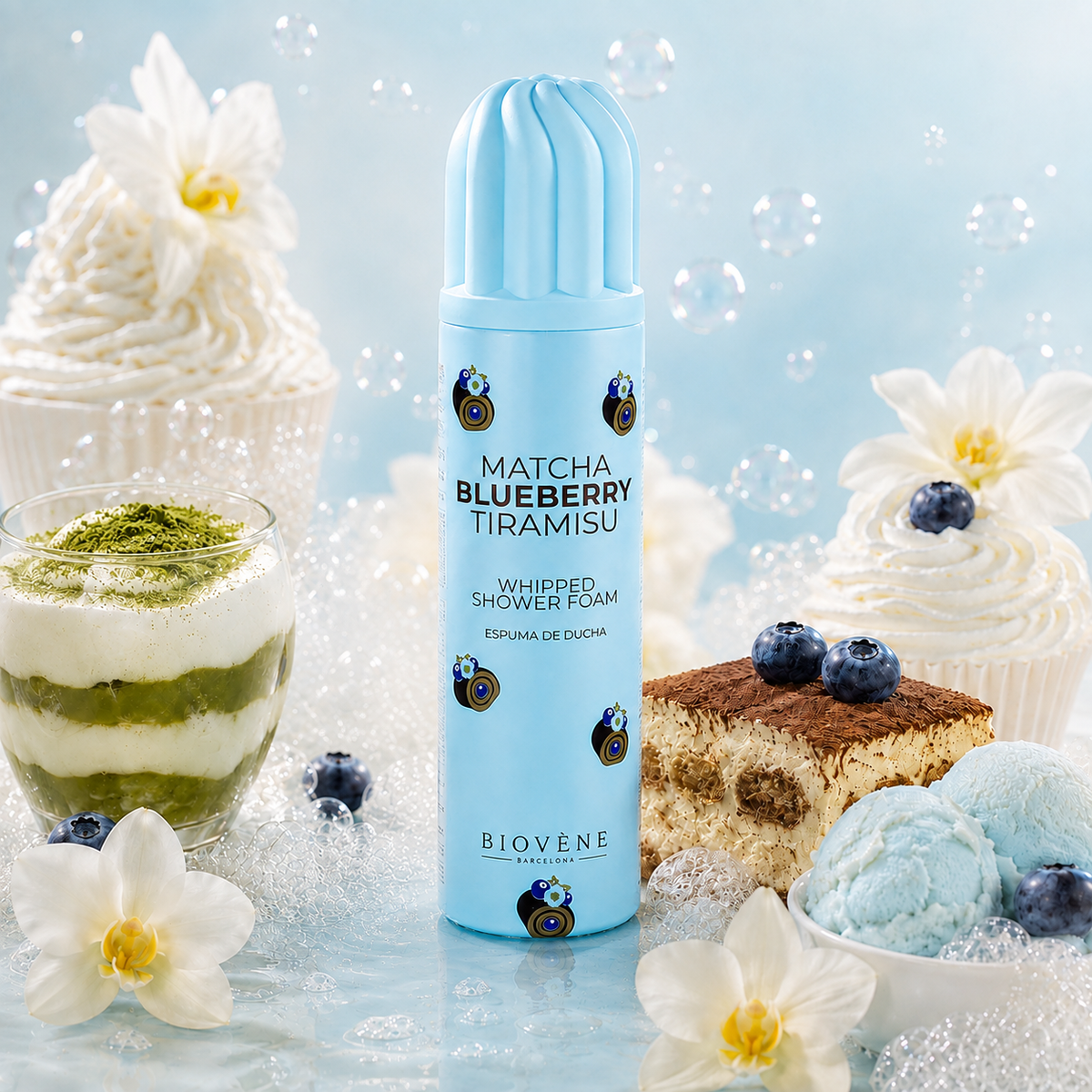 Mousse de douche gourmande