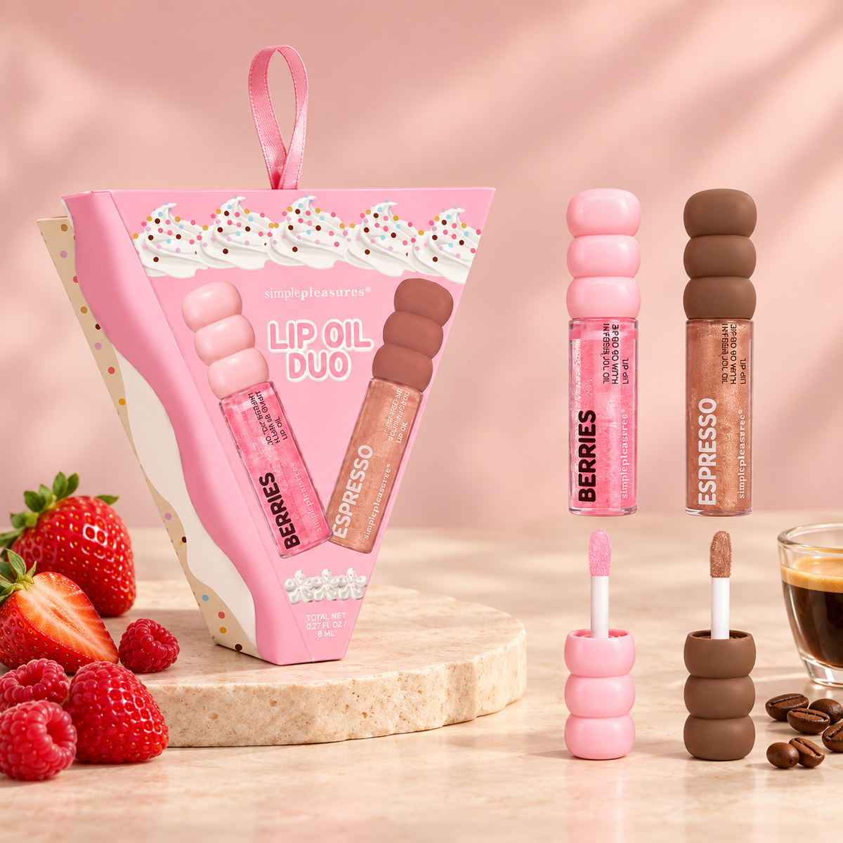 Coffret huiles à lèvres - expresso / baies 