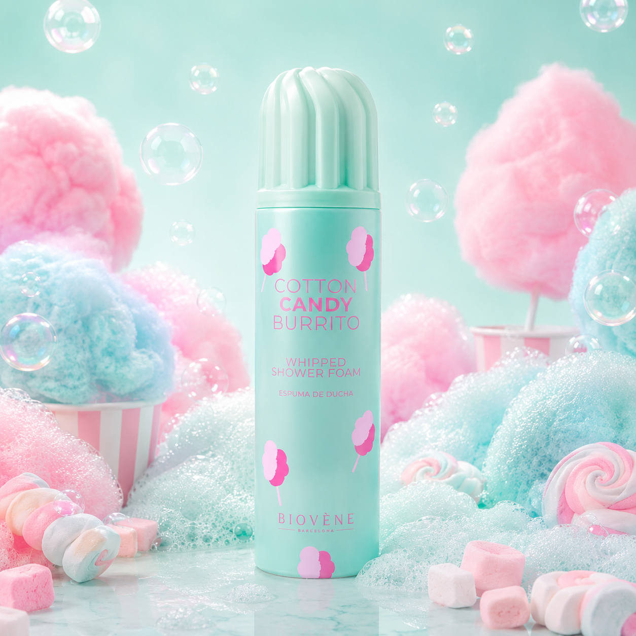 Mousse de douche gourmande