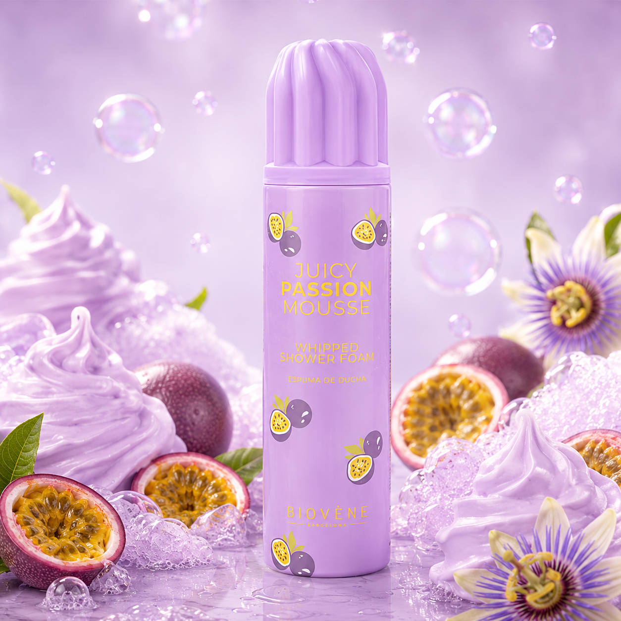 Mousse de douche gourmande
