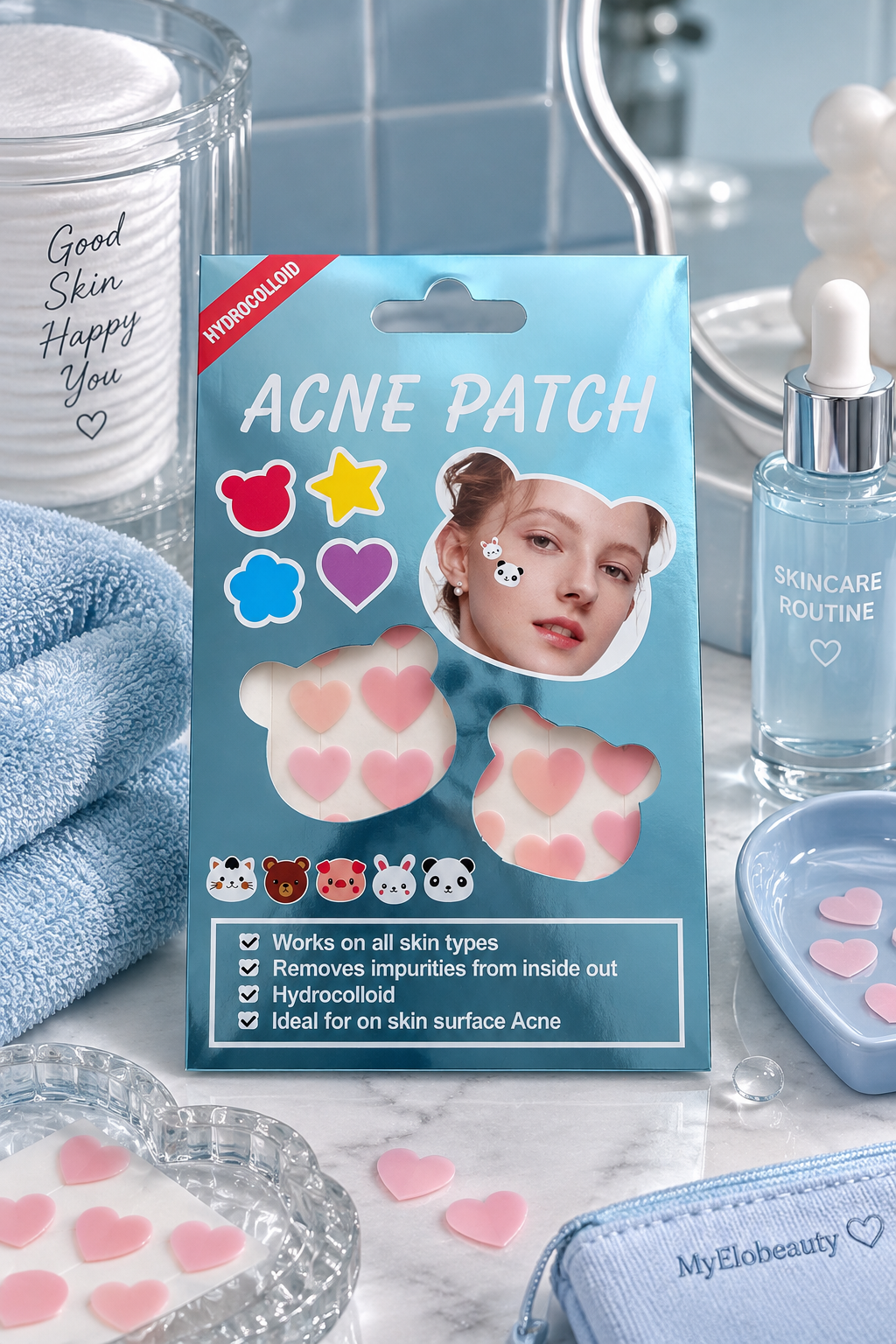Patch acnés colorés